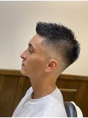 スパイキーショート×スキンフェード