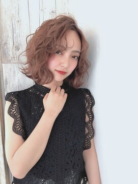 クシュ 所沢東口店(kusyu...) カーキグレージュマッシュショートボブフェザーバング(所沢308)