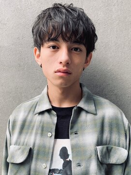 メンズヘアトーキョー(MEN'S HAIR TOKYO) 無造作マッシュ/束感パーマ/黒髪