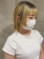 イル(ill)&nbsp;ボブウルフ　ベージュ×イエロー　グラデーション　大須