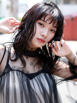 ラフィスヘアールート 大橋店(La fith hair root) 【La fith】カシスブラウン×ナチュラルウェーブ