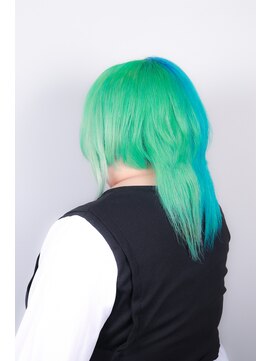 クリップ ジョイント ゴッド(CLIP JOINT GOD) skyblue × limegreen