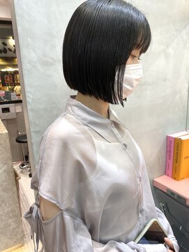 ロンドポレール 北千住(Lond polaire) 切りっぱなし×縮毛矯正