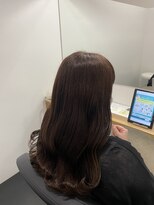 イレス 札幌円山店(IRESU)&nbsp;ミディアムヘア斜めバンググレージュカラーシルキーベージュ