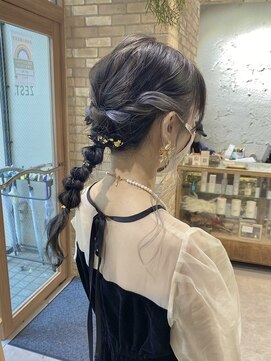 ゼスト 三鷹店(ZEST) 【ZEST三鷹 平野葵】金箔ヘアアレンジ