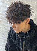 メンズパーマメンズマッシュツイストスパイラルパーマツイスパ