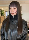髪質改善　ストレート　顔周りカット　透明感【天神/今泉】