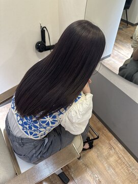 ウニレ バイ センス(unire by sense) 【飾磨/姫路】ブリーチ1回ラベンダーカラー×オージュアTR