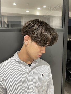 アクション 心斎橋店(ACTION) センターパート　ニュアンスパーマ