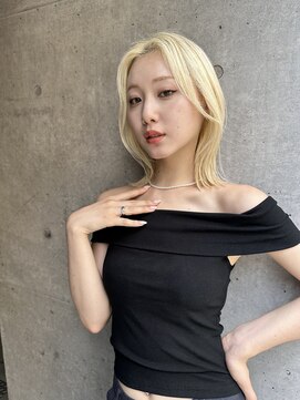 サンド 名古屋(sand) ボブ/レイヤーカット/髪質改善/ウェットヘア/オリーブベージュ