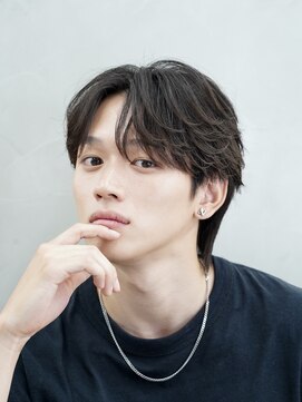 エース 名駅店(Ace) センターパート×ニュアンスパーマ/メンズパーマウルフ