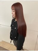 艶髪レッドカラー