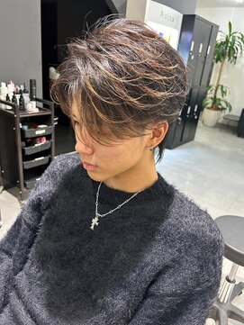 メンズサロン キング 梅田店(Men’s salon K!ng) 波巻きツイストスパイラルパーマ/フェザーパーマ/眉毛/メンズ