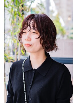 ヘアークラフト(Hair Craft) ボブレイヤーパーマ × チェリーブラウン【アディクシーカラー】