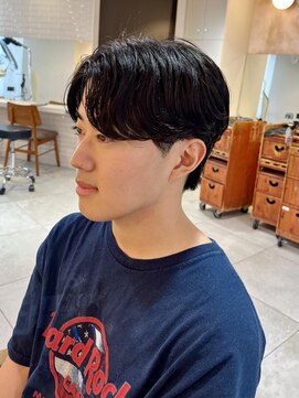 キャンバス バイ ネオリーブ 横浜西口(Canvas by neo.) メンズパーマ　ニュアンスパーマ　毛流れ　フェザーパーマ横浜