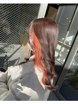 ルフレ 新宿本店1st(Reflet) ○オレンジインナーカラー