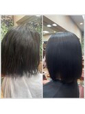 シンプル上品ストレートボブ