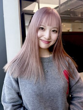 アルバム 銀座(ALBUM GINZA) ロング顔周りレイヤーおくれ毛前髪カット_F0639