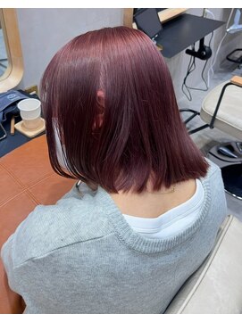 ガーデンヨコハマ(GARDEN YOKOHAMA) チェリーブラウン/ボブ/ハイトーン/ダブルカラー/ブリーチなし