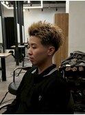 スパイキーショートザクザクショートアップバングツーブロック