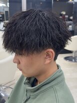 ルアン 大分駅店(ruen)&nbsp;大分メンズカットマッシュツイストスパイラルパーマmen's眉毛