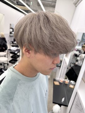 エゴル ナゴヤサカエ(ENGOL NAGOYA SAKAE) 新美蓮/グレージュ/メンズ/ミルクティー/ハイトーン