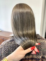 ヘアー アイス 御器所本店(HAIR ICI)&nbsp;20～50代大人春カラー赤み消しオリーブ髪質改善トリートメント