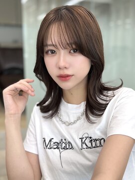 ソラ 広尾店(SORA) ミディアムレイヤー/垢抜けヘア/外ハネレイヤー