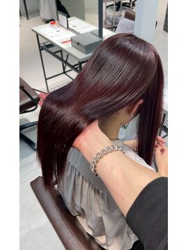 シェノン 梅田(CHAINON) イメチェン/ピンクベージュ/アンブレラカラー/前髪/梅田