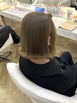 リアン 上尾店(Rien)&nbsp;やわらかミルクティーベージュの外ハネボブ
