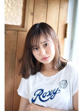 ケンジ 湘南台(KENJE) #マーメイドアッシュ#外ハネ#シースルーバング#うざバング