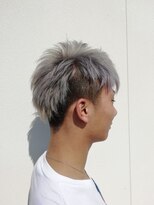 ヘアーメイク ララ(HAIR MAKE LALA)&nbsp;メンズ2ブロック　シルバーヘアー