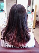 美容室 シャルドン チラッと見えるインナーカラー