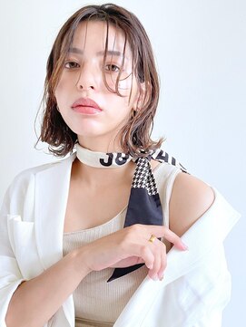 ラ ブレス 大阪梅田(LaBless) 長めシースルーバング/くびれボブ/くびれカール(梅田)