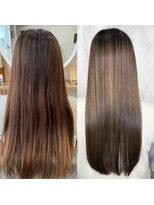 アンフィシュピトロワ(AnFye spi tlow)&nbsp;ハイライトの方をジュエリーシステム×LULUTr×縮毛矯正で艶髪♪