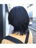 お洒落女子、マッシュウルフ。
