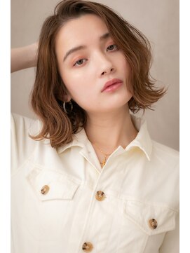 カバーヘア ブリス 北浦和(COVER HAIR bliss) 外国人風くびれヘア艶ボルドーロブヘア305Z北浦和20代30代40代