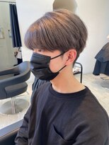 インク サカエ(inq sakae)&nbsp;メンズ★アッシュ×ツーブロックマッシュ