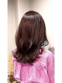 ほんのりレイヤースタイル▲艶髪チェリーブラウン uiic 中沢恵理