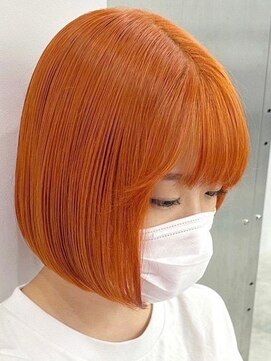 ウィコ 新宿(WICO) carrot orange× bob[新宿駅/モード/ダブルカラー]