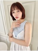 マチルダボブ　ベージュピンク　フレンチカジュアル