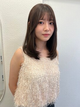 ボタン ハカタ(VOTAN hakata) 【YU_KA】グレージュカラー/レイヤーカット/前髪顔まわりカット