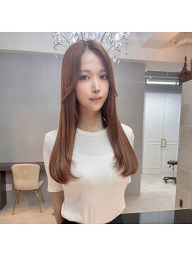 ドロシー 郡山桑野店(Dorothy) ベージュグレー黒髪レイヤーくびれヘア小顔10代20代30代40代