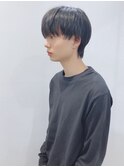 【松戸 岩口】アッシュブラックマッシュウルフショート