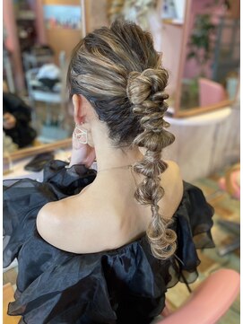 ミーネピンク 行徳店(Miene Pink) へアアレンジヘ&まとめ髪(結婚式ヘア/二次会ヘア)