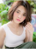 くせ毛風ニュアンスパーマ前下がりボブディh3浦和20代30代40代
