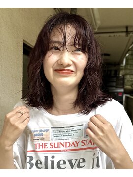 ナループロアオハナ(Nalu pu loa ohana) ミディアムパーマ/ニュアンスパーマ/ウェーブパーマ/ウェーブ