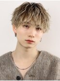 波巻きパーマメンズツイストスパイラルパーマツーブロック