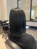 ダブル(W) 髪質改善/切りっぱなしミディ/黒髪