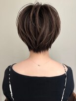 ゴカン バイ ジル ブラン 名古屋(Gokan by JIL BLAN)&nbsp;ハイライトバレイヤージュダブルカラーショートカット30代40代